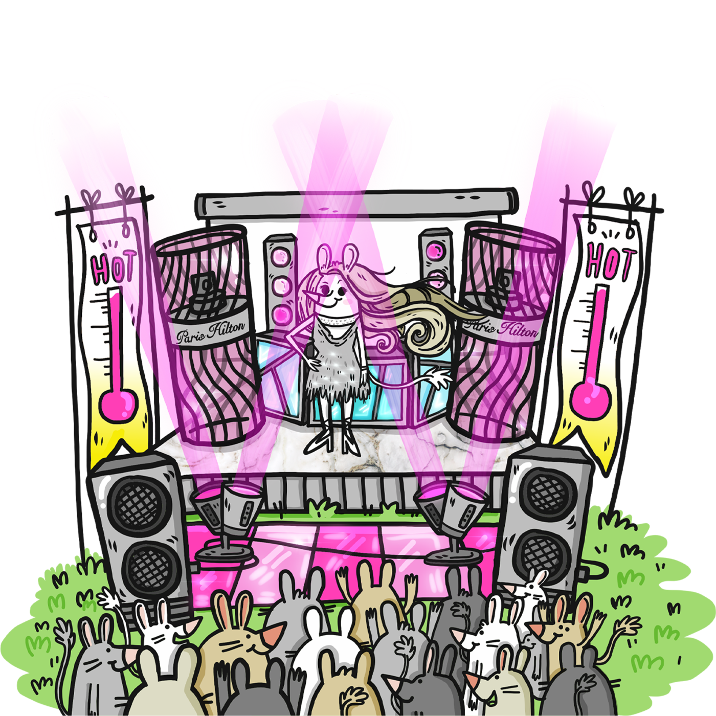 #33 Sillytuna, progress for NFTs episode artwork